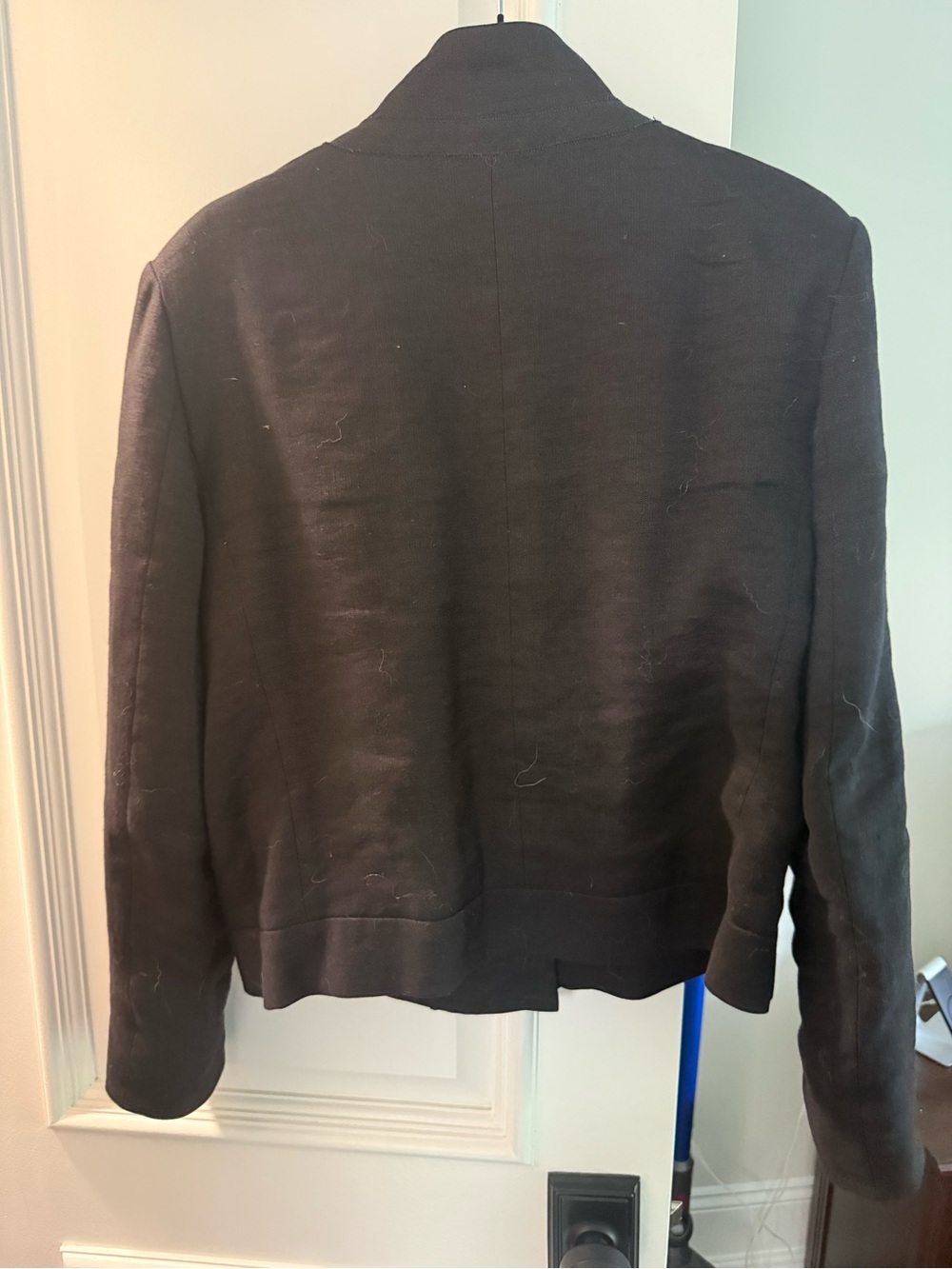Chloé Black Cropped Button-Front Jacket - Picture 4 of 4